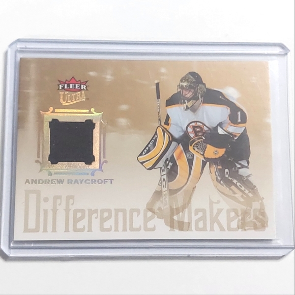 Andrew Raycroft Fleer Ultra Difference Makers Game-Used Card 2005/06 Bruins - Picture 1 of 2